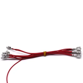 Arcity Arcade Cable Wire Harness LED Button Power Cable Daisy Chain 0.250 Inch/6.3mm Terminals Jumper Fork Crimp Connector Lighted Up 5 LED Arcade Buttons for Switching Power Supply