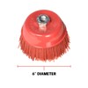 Al's Liner Abrasive 180 Grit Nylon Bristle Cup Brush -