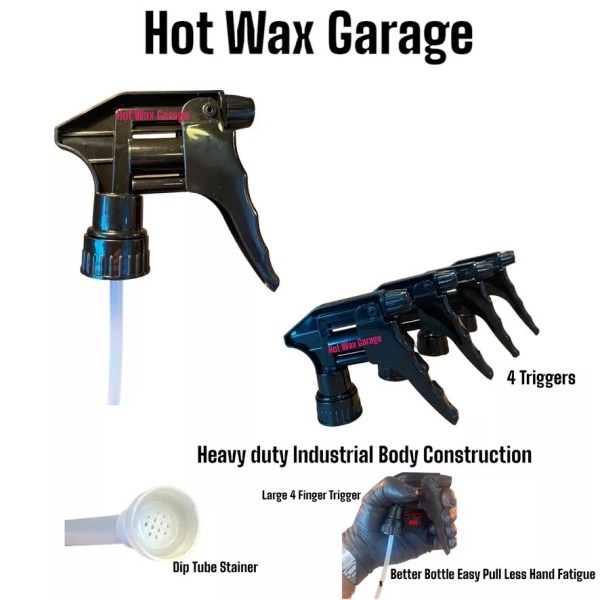 Hot Wax Garage Heavy Duty Chemical Resistant Trigger Sprayer Spray