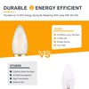 TOKCON Frosted E26 LED Candle Light Bulbs 25W Equivalent- 2W