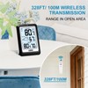 Indoor Outdoor Thermometer Wireless Weather Station, Internal External Thermometer Hygrometer,