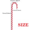 ABSOK 12 Pieces Plastic Candy Canes for Christmas Tree, Hanging