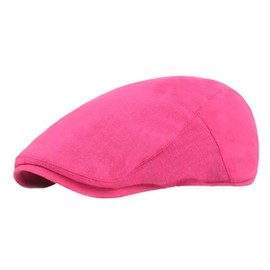 Reyox Unisex Newsboy Hat Vintage Beret Flat Ivy Cabbie Driving Hunting Cap Hot Pink