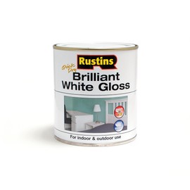 RUSTINS Brilliant White Gloss Paint 500ml
