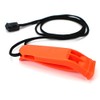EVAQ8 Orange Safety and Survival Whistle with Neck Lanyard