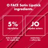 e.l.f. Cosmetics O Face Labial Satinado Own It Rojo Vino