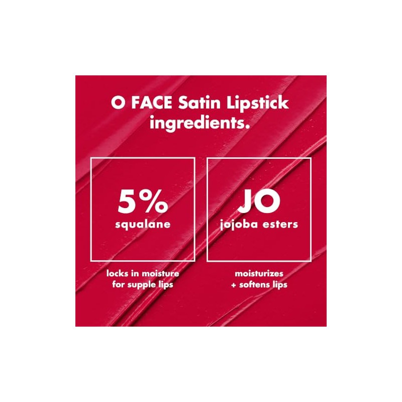 e.l.f. Cosmetics O Face Labial Satinado Own It Rojo Vino