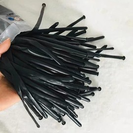 Black 260 balloons, Thickening Latex Black 260q Balloons for Animal Model, 50pcs Black Long Twisting Balloons for DIY Animal Model Weddings Birthdays Festival Party Decorations