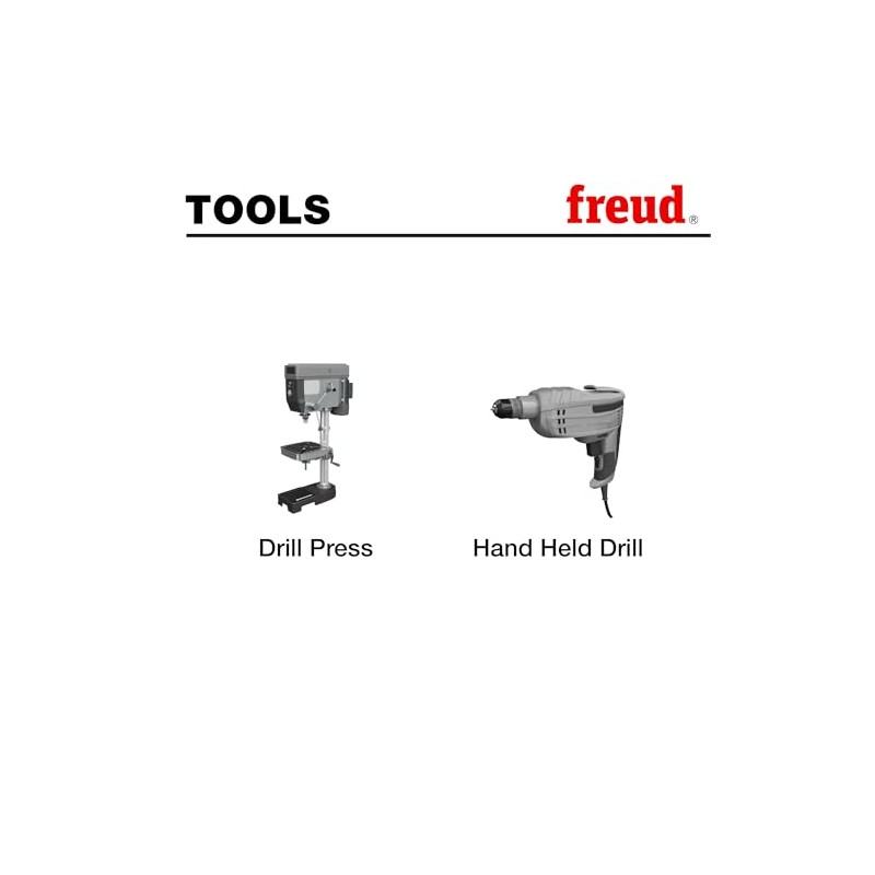Freud Precision Shear Serrated Edge Forstner Drill with Steep Angled