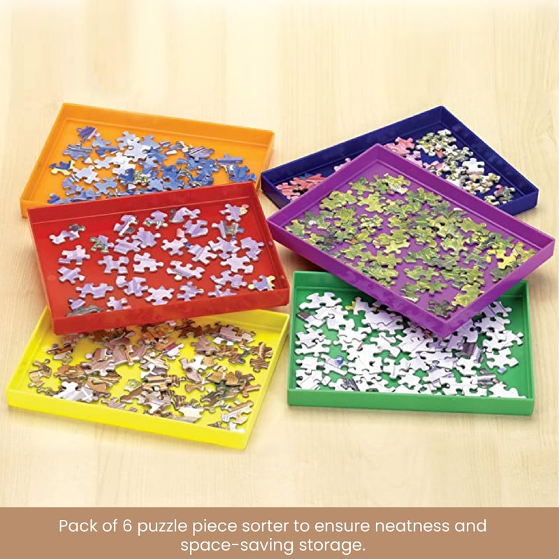 Bits and Pieces – Stack-Em Sorting Trays - Puzzle Piece