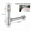 Sink Siphon Drain Fitting Pop-Up Drain Valve Drain Overflow Siphon