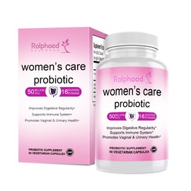 Rolphood Probiotics for Women,Vaginal Probiotic for Women's pH Balance Health,Boost Immune,Digestive,Gut,Promote Healthy Vaginal Odor & Vaginal Flora,60 Capsules[1-Month Supply]