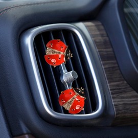 Car Air Freshener Women Car Vent Clips Decorations 2 PCS Cute Ladybug Car Interior Accessories Car Vent Diffuser Ladybugs Gifts For Woman