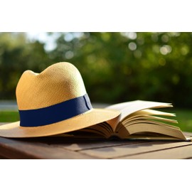 Gamboa Hatbands for Panama Hat Ribbon Hatband Cowboy Hats Blue