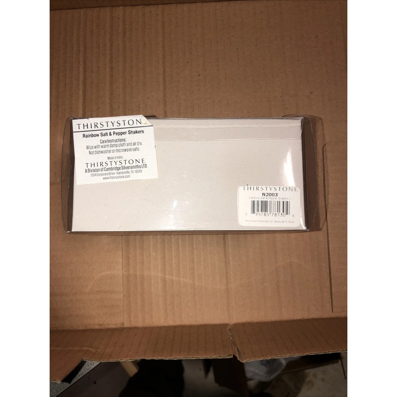 Thirstystone rainbow salt and pepper shakers