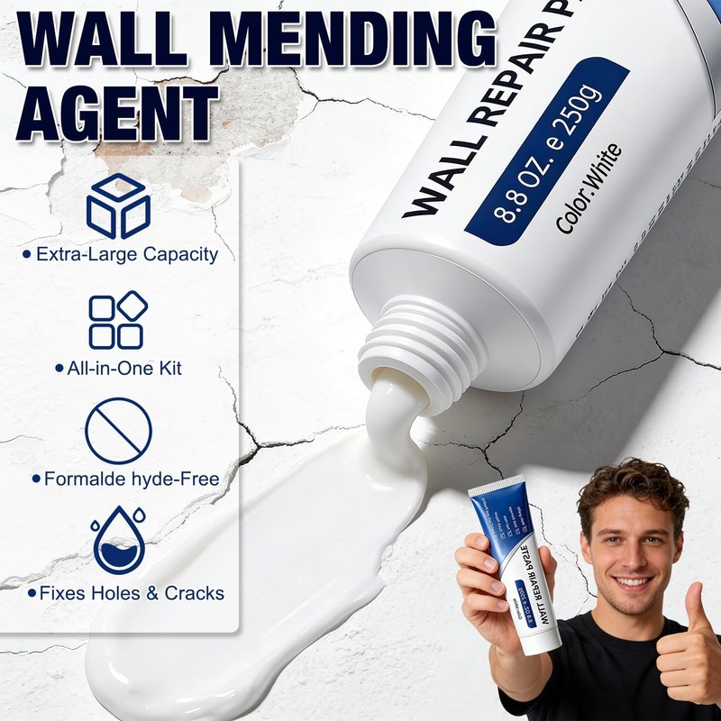 2PCS Drywall Repair Kit, Wall Mending Agent, Wall Patch Repair