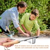 badaren Stainless Steel Weeder Manual Weeder Weeder with Wooden Handle