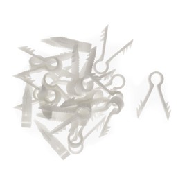 THE CIMPLE CO Stucco and Drywall Cable Clips for Coaxial and Similar Cables - Push-in Masonry Anchors - RG59, RG6, Ethernet, Pack of 10 - White