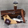 Complete Rosewood Old Style Classic Barber Shaving Set Perfect Men