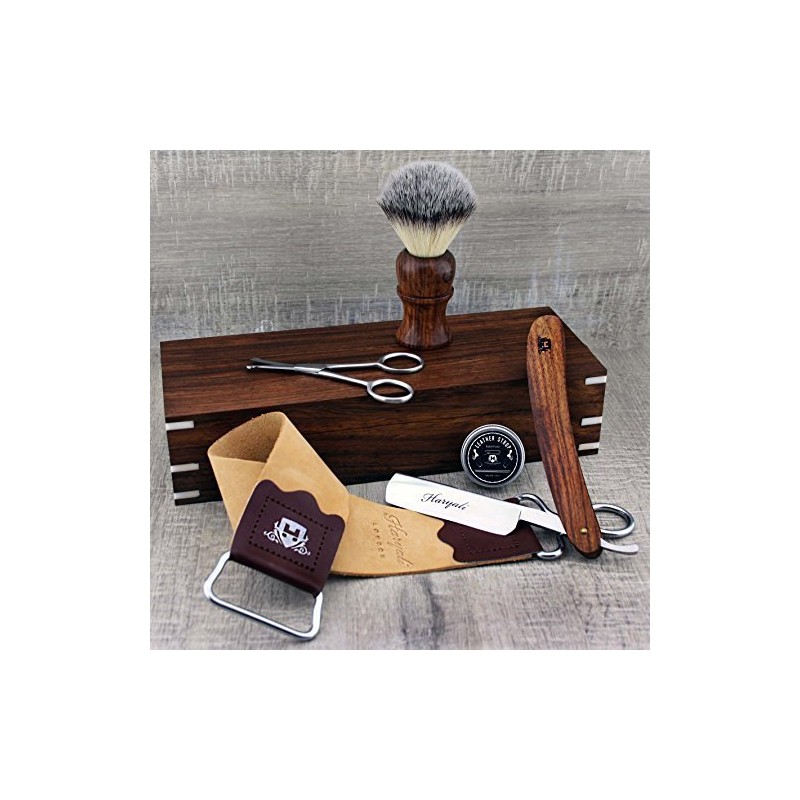 Complete Rosewood Old Style Classic Barber Shaving Set Perfect Men