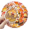 Pack of 50 Flame Stickers for Adults Teenagers, Fire Waterproof