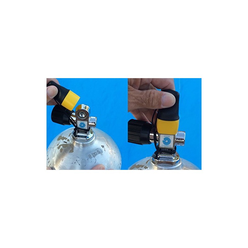 EZ Tank Cap Scuba Tank Valve Cover Yellow 2 Pack