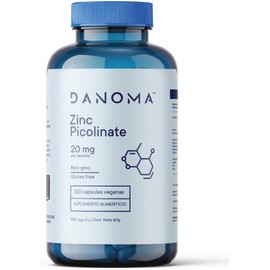 ZINC PICOLINATE | 120 cápsulas veganas | 20 mg | DAN0MA