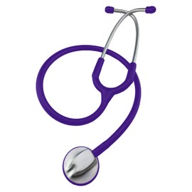 Stethoscope, Single Head Dual Frequency (22", Purple, 1)