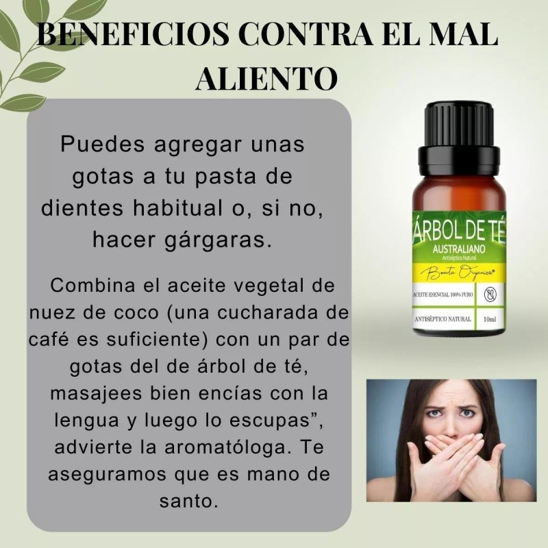 BONITA ORGANICS Aceite Esencial De Árbol De Té Antimicotico 100