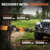 Tree Saver Strap with S-Shaped Hook Recovery Tow Strap Kit