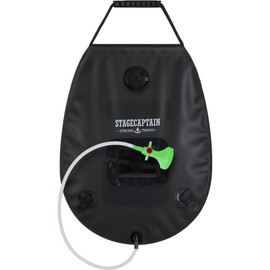 Stagecaptain MD-20 BK Showerqueen Mobildusche – 20L Warmwasser Solardusche mit Temperaturanzeige & Duschkopf – Tragbare Campingdusche für Outdoor, Festival, Garten, Reise & Camping - inkl. Außentasche