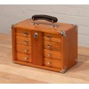 Gerstner International GI-T12 Red Oak 4-Drawer Mini Portable Chest