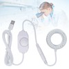 Microscope Lighting Lamp Spiral Buckle Adjustable Brightness LED Ring Light