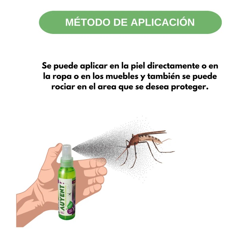 Repelente De Mosquitos Con Aceites Esenciales Auyent 3 Pzas