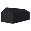 Caravan Canopy Domain 20x10 Foot Carport Tent Sidewalls, Black (Sidewalls