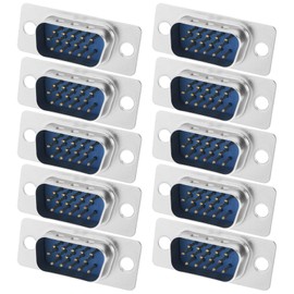 Create idea 10pcs 3 Row 15-Pin Male Socket Connector DB15 D-Sub Connector For Automatic Control Unit