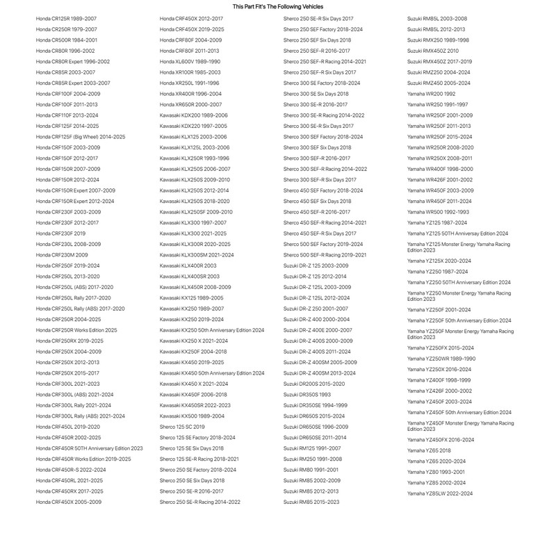 Primary Drive Sprocket Bolt and Nut Kit for Honda CRF450R