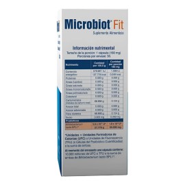 Microbiot Fit 30 Caps, Bifidobacterium Lactis Bpl-1 Sabor Sin sabor