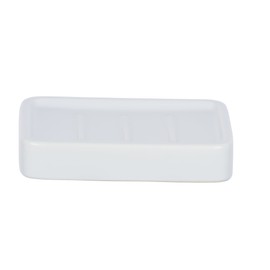 Wenko Hexa Soap Dish Ceramic White 9.5 x 13 x 2.5 cm