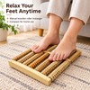 Wooden Foot Massager – Manual Rolling Foot Relaxation Tool