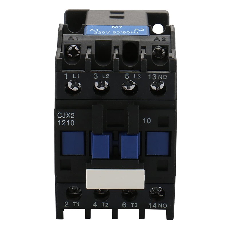 Baomain 3-Pole AC Contactor CJX2-1210 – 220VAC Coil, 3NO+1NO Auxiliary,