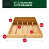 ROYAL CRAFT WOOD Luxury Bamboo Utensil Rack and Silverware Organizer,