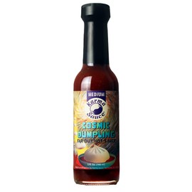 Cosmic Dumpling | Umami Forward Soy Garlic Chile Sauce Medium Heat | No Preservatives, Extract Free, Sugar Free, Paleo/Keto Friendly | Made In Finger Lakes, USA | 5 fl. oz bottle
