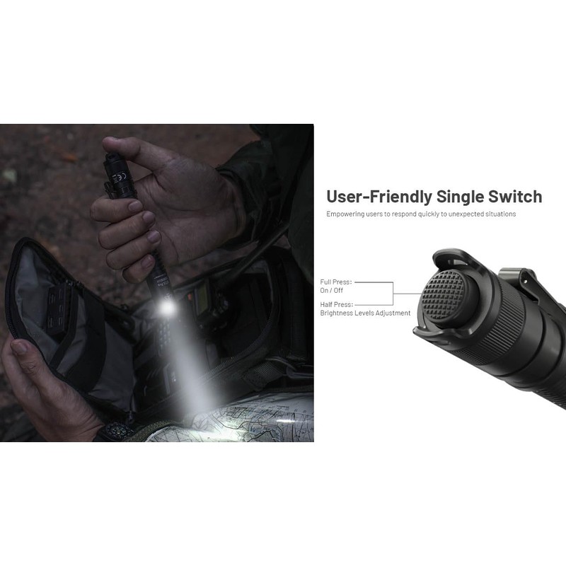 Nitecore MT2A Pro EDC Flashlight, 1000 Lumen, USB-C Rechargeable, 2X