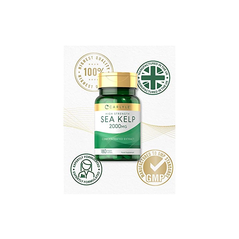 Sea Kelp 2000mg | 180 Vegan Tablets | Natural Source