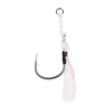 Mustad Heavy Duty Assist Rig, Blanco con Flash y Anillo