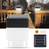 Solar Powered LED Square White Light for Garden Fence Courtyard