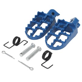BIUGERCN Motorcycle Foot Pegs Dirt Pit Bike Foot Pegs Foot Pedals for EXC SX YZ TW PW TTR CR CRF XR 50/70/80/100/110 Motocross Blue