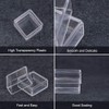 BENECREAT Pack of 16 Square Plastic Storage Containers with High