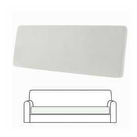 SIELUNO Velvet Stretch Couch Cushion Covers L Shape Separate Chaise Cover Elastic Furniture Protector for Single Double Seat Both Left/Right Sectional Couch-White-3-Seat
